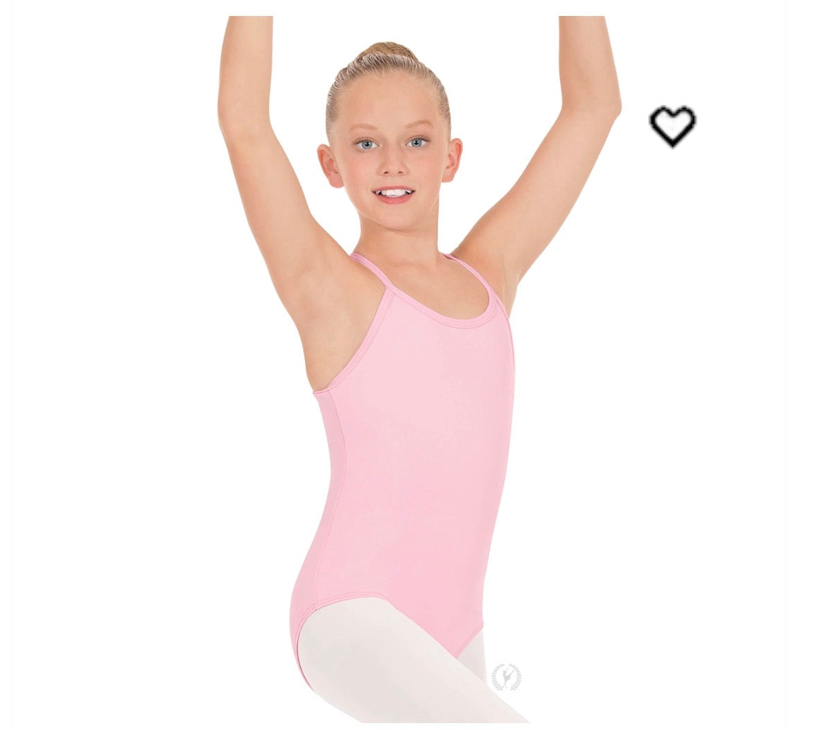 44819c - Eurotard Girls Microfiber Adjustable Camisole Leotard