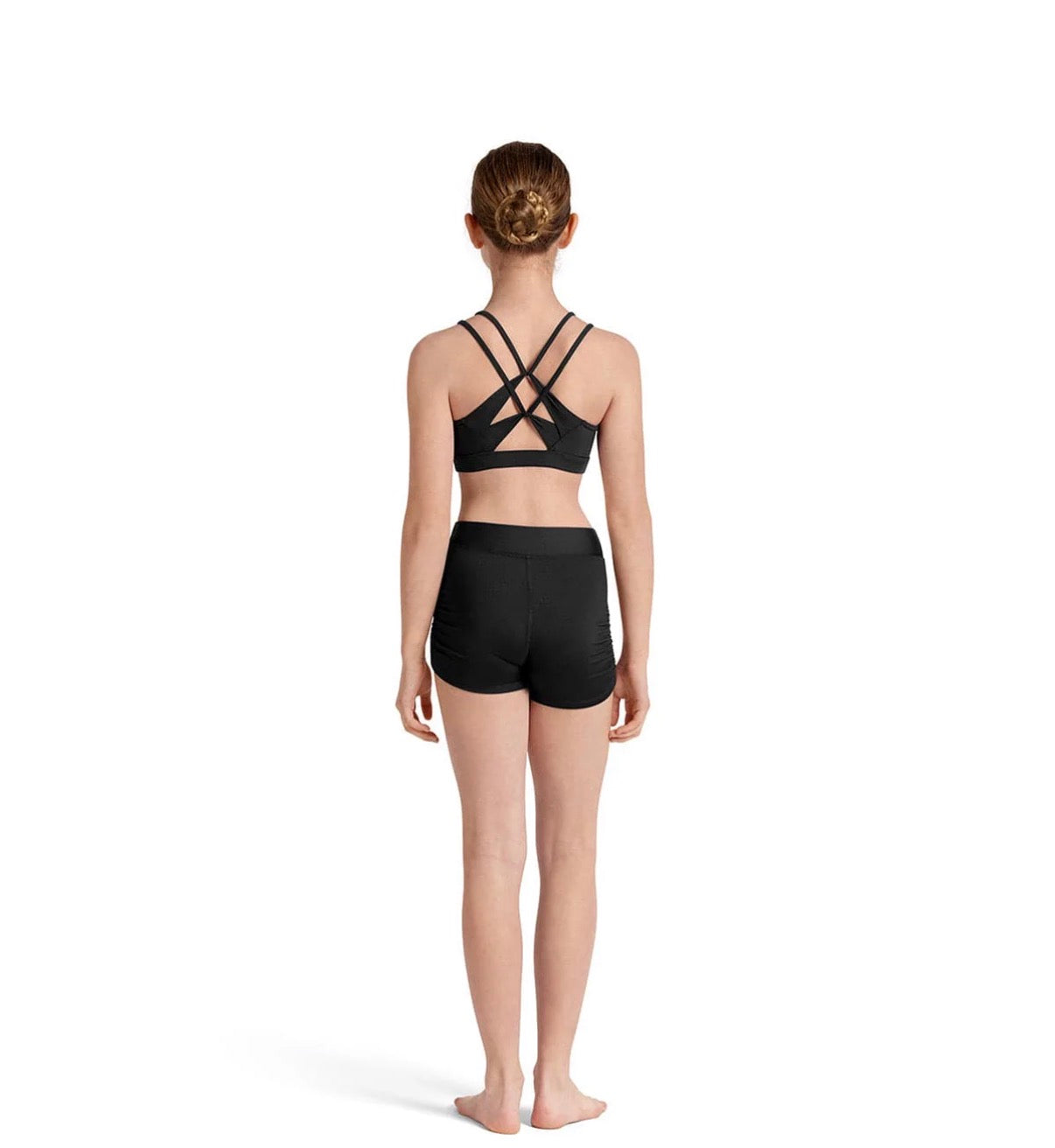 Mirella cross back double strap crop top M3005C girls