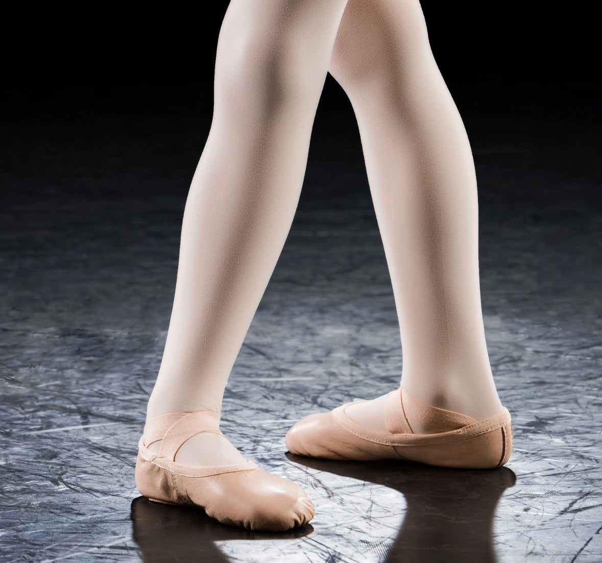 Eurotard Child Passé Full Sole Drawstring Free Leather Ballet Shoes A1004A