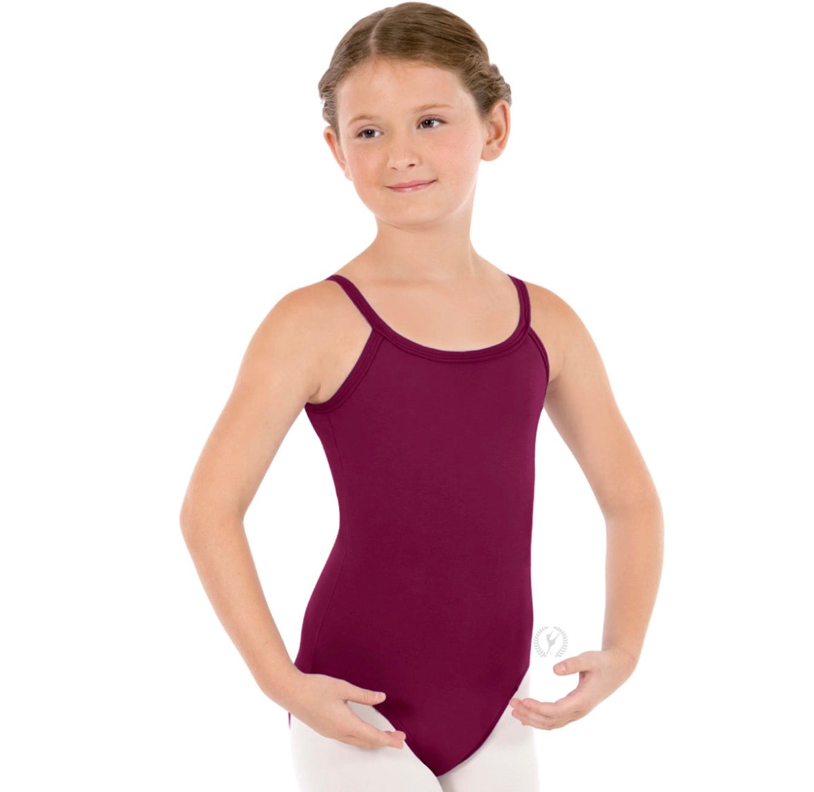 44819c - Eurotard Girls Microfiber Adjustable Camisole Leotard