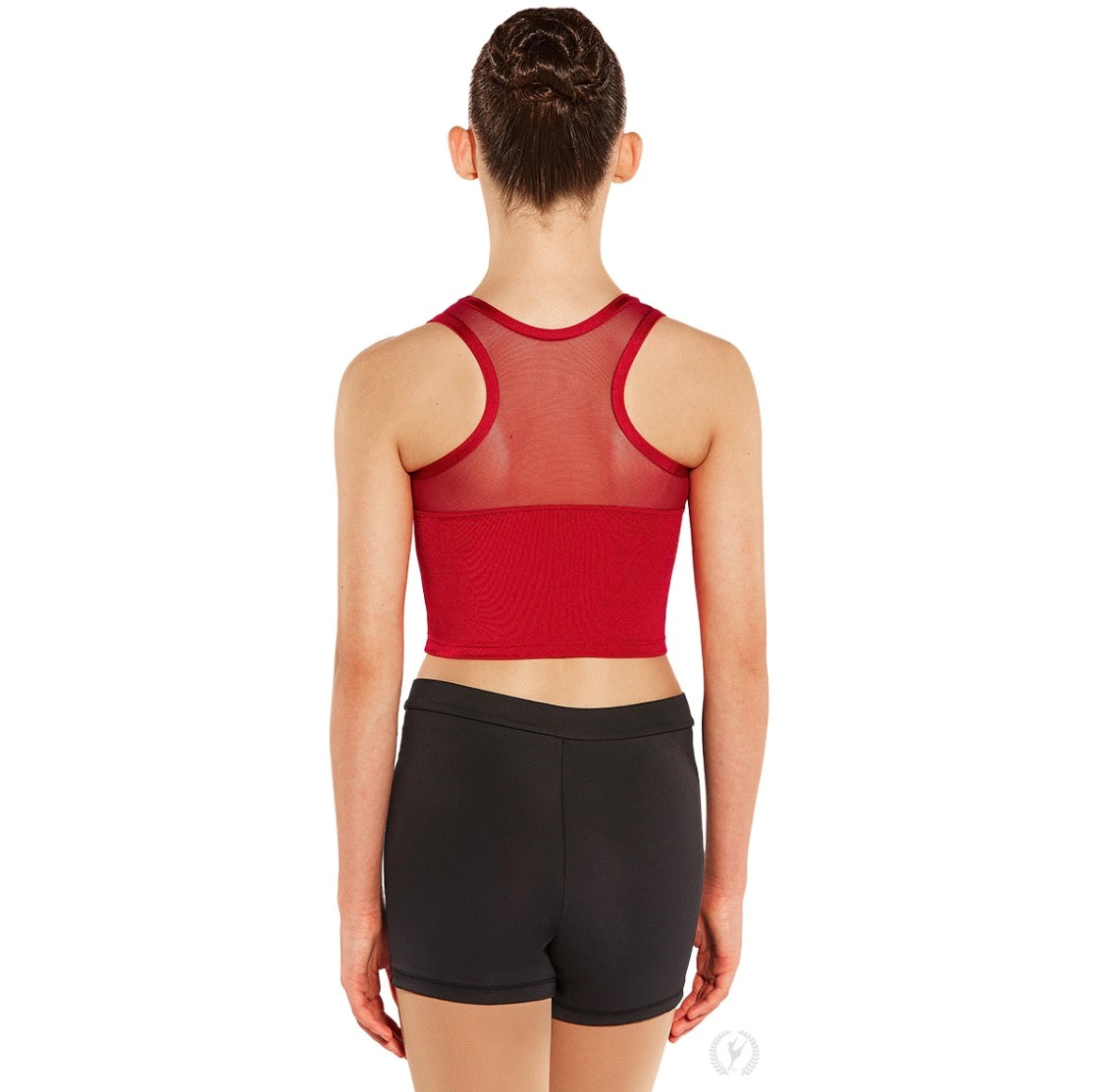 59887 Adult Mesh Back Long Line Bra Top