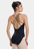 So Danca Marilyn Adult Camisole Leotard with Empire Waist and Strappy Back