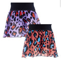 Dasha Girls Animal Print Pull On Skirt Pair-4333