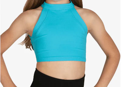 Danz N Motion by danshuz Halter Bra Top Blue Lagoon 24310C