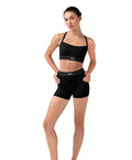 ADULT BLOCH CAMI CROP TOP Z30002|BLACK