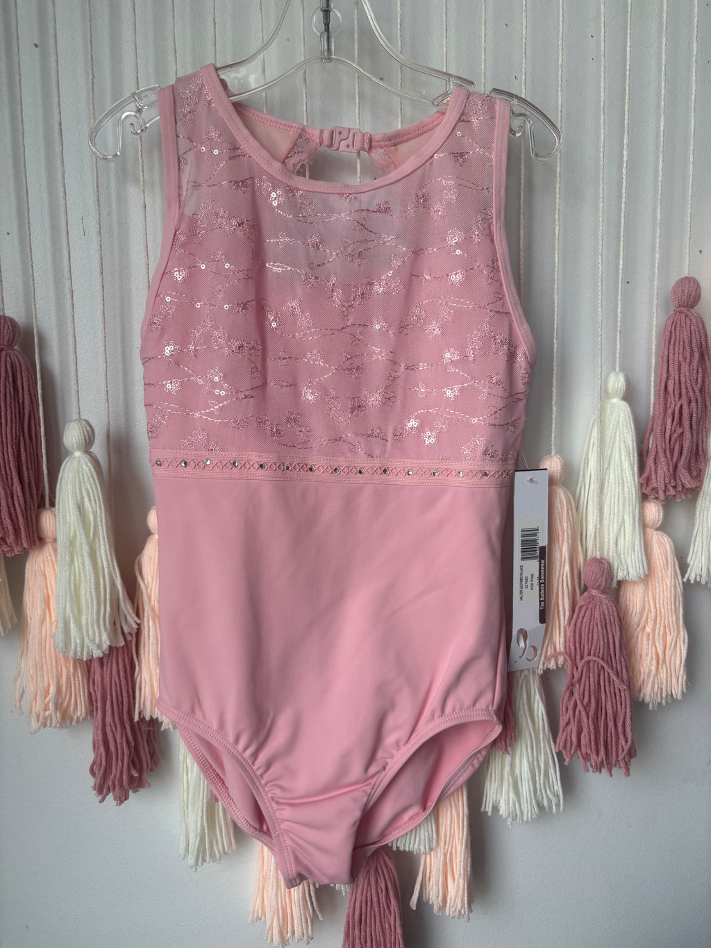 Danz N Motion Girls Halter Leotard with Lace