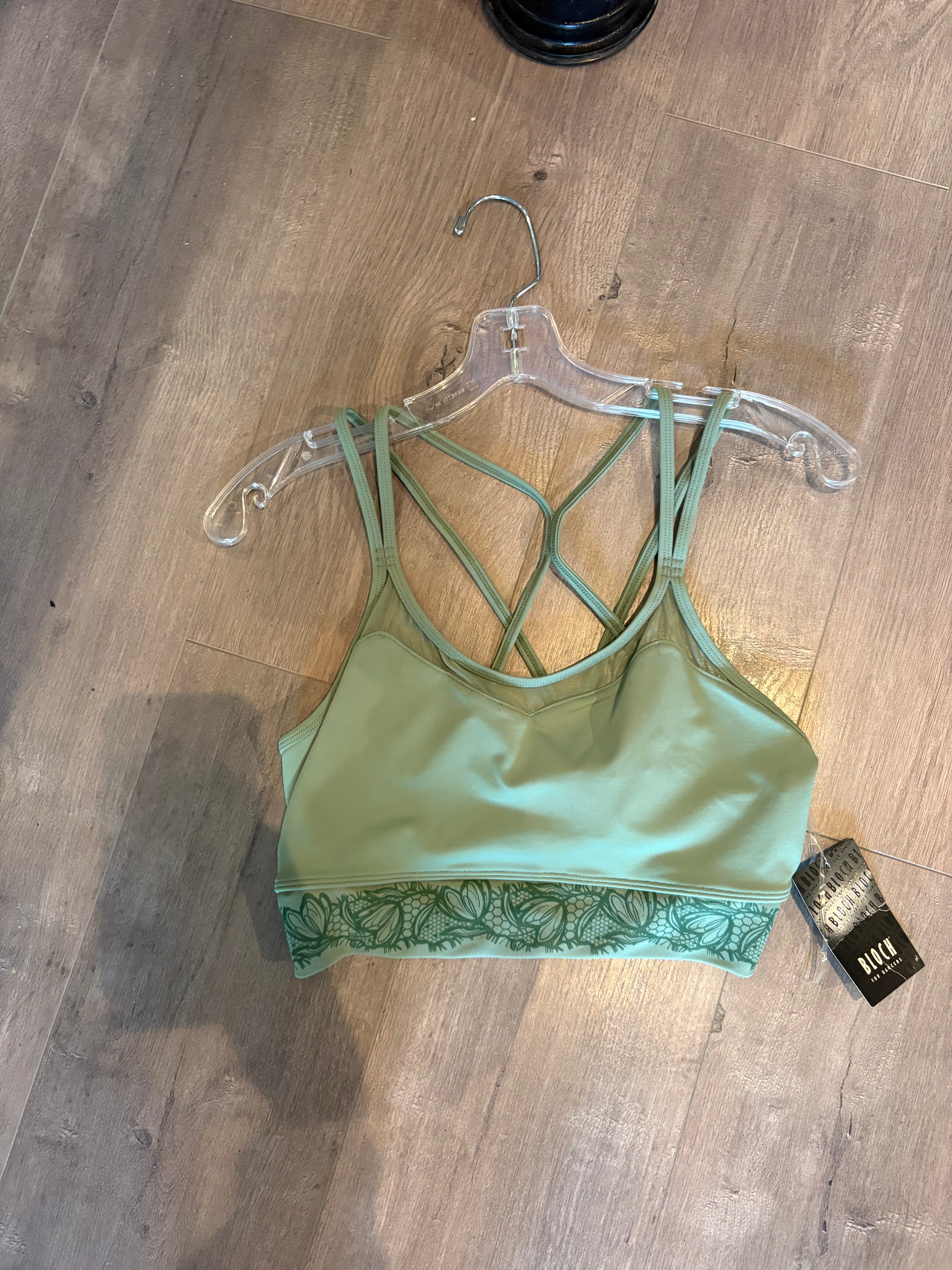 Bloch Lace Print Camisole Crop Top