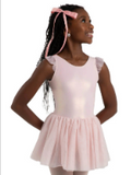 Capezio Wanderlust Voyage Metallic Flutter Sleeve Tank Tutu Ballet Dress - 12283C