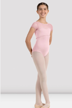 Mirella Child Sweetheart Mesh Cap Sleeve Leotard M1560C