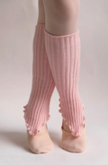 Pillows for Pointes Child's Stirrup Leg Warmers Ruffled Edge 14"