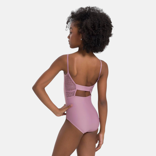So Danca Tiler Peck Collection Girls'Dalila Pinch Front Mesh Back Camisole Leotard BY65C