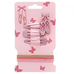 Dasha Pink Sparkly Dance Hair Clip Pony Pack
