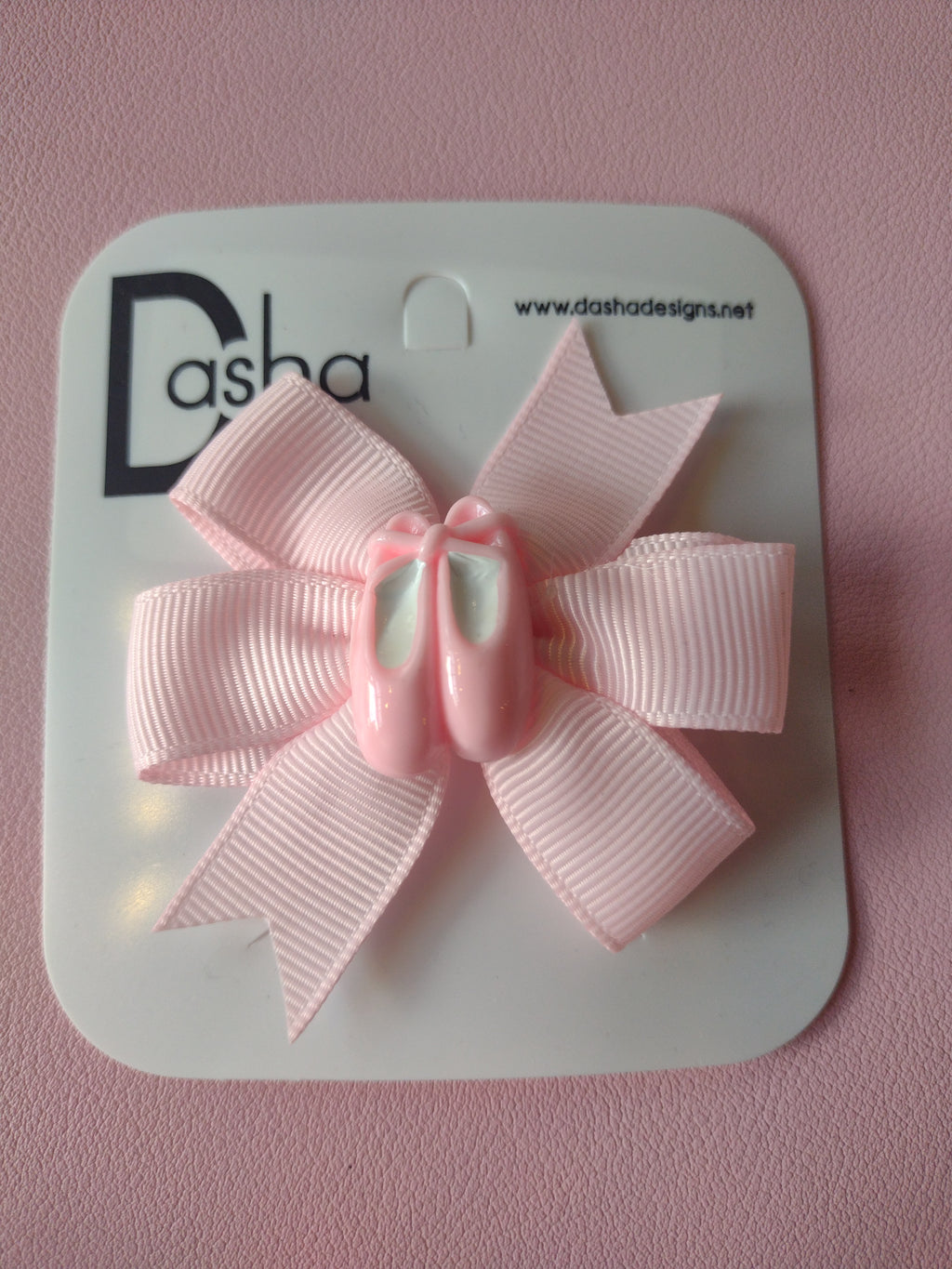 Dasha Pinwheel Hair Bow with Ballet Slippers 3915