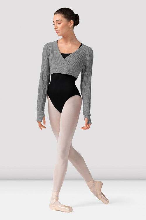 Bloch Ladies Atiyah Long Sleeve Wrap Warm-Up Sweater Z30012