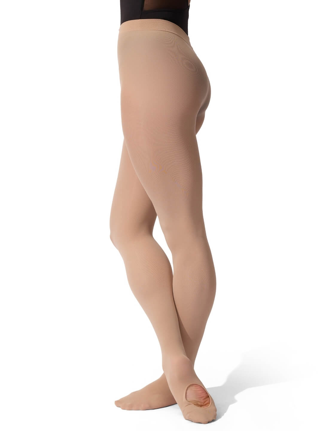Capezio Women's Ultra Soft Self-Knit Waistband Convertible Tights 1916