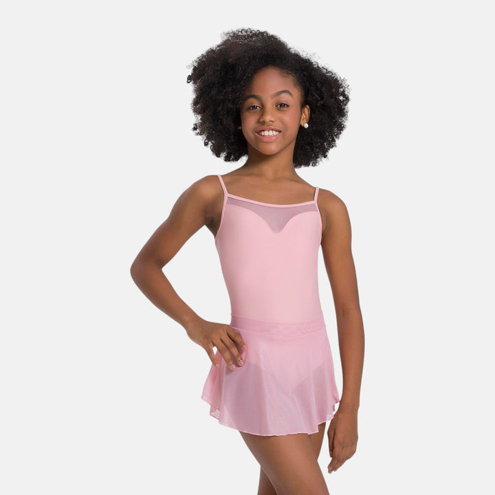 So Danca Naiara Girls' High Low Mesh Skirt BY77C