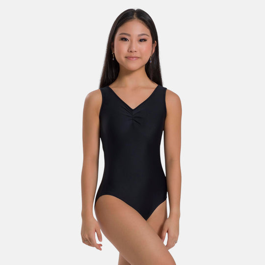 So Danca Siena Pinch Front Keyhole Back Mesh Tank Leotard BY69