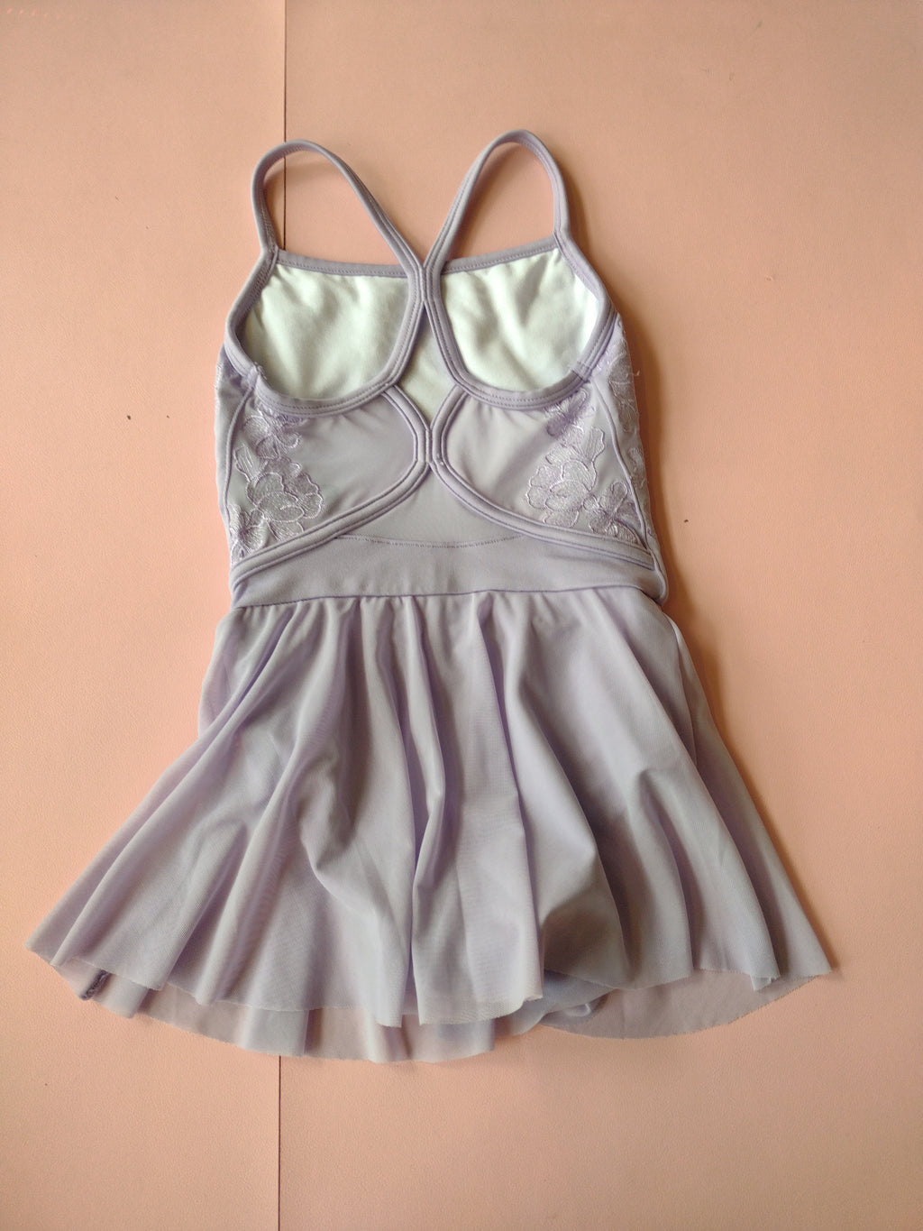 Bloch Girls Embroidered Detail Mesh Skirt Camisole Leotard CL70003