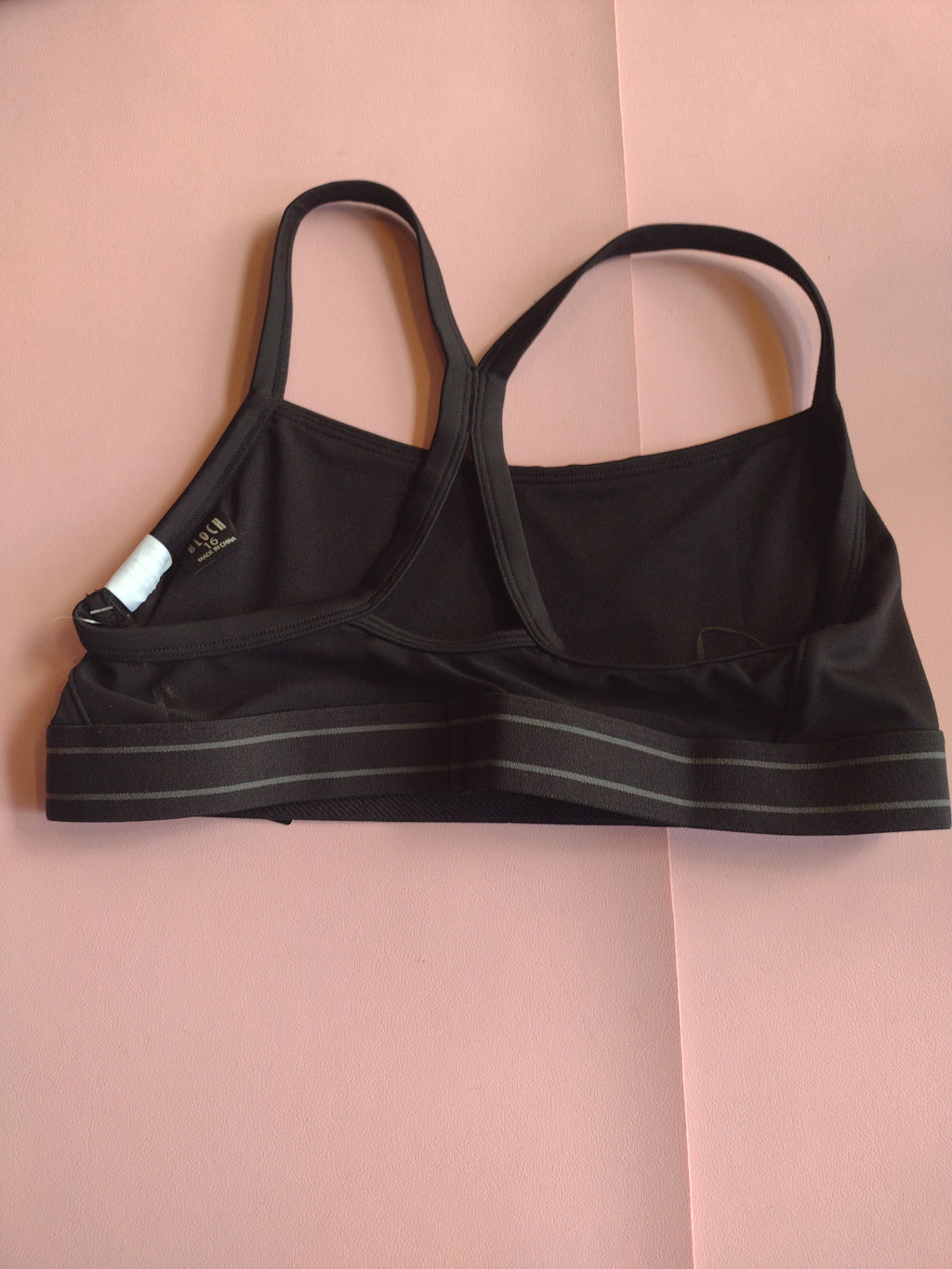 Bloch Girls' Logo Elastic Back Strap Crop Top CZ30006