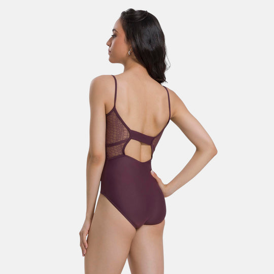 So Danca Tiler Peck Collection Dalila Pinch Front Mesh Back Camisole Leotard BY65