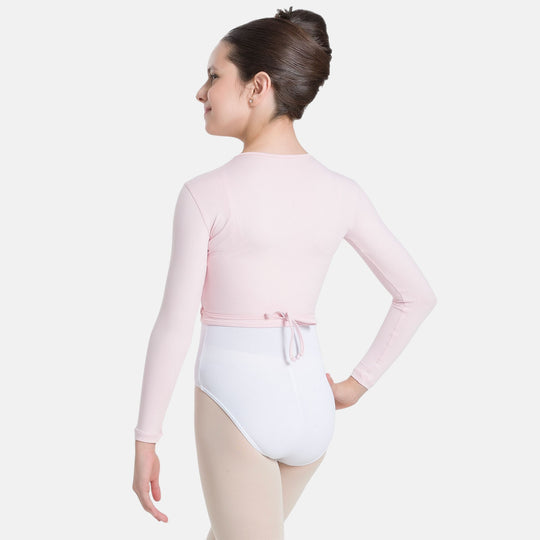 So Danca Vivara Girls' Mock Wrap Top