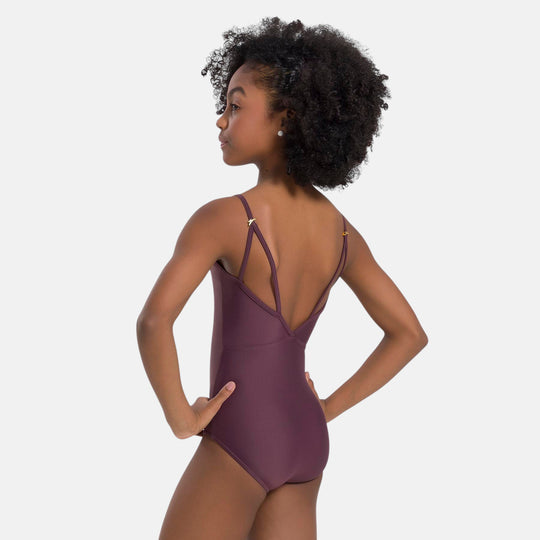 So Danca Lala Girls' Sweetheart Mesh Double Strap Camisole Leotard BY74C