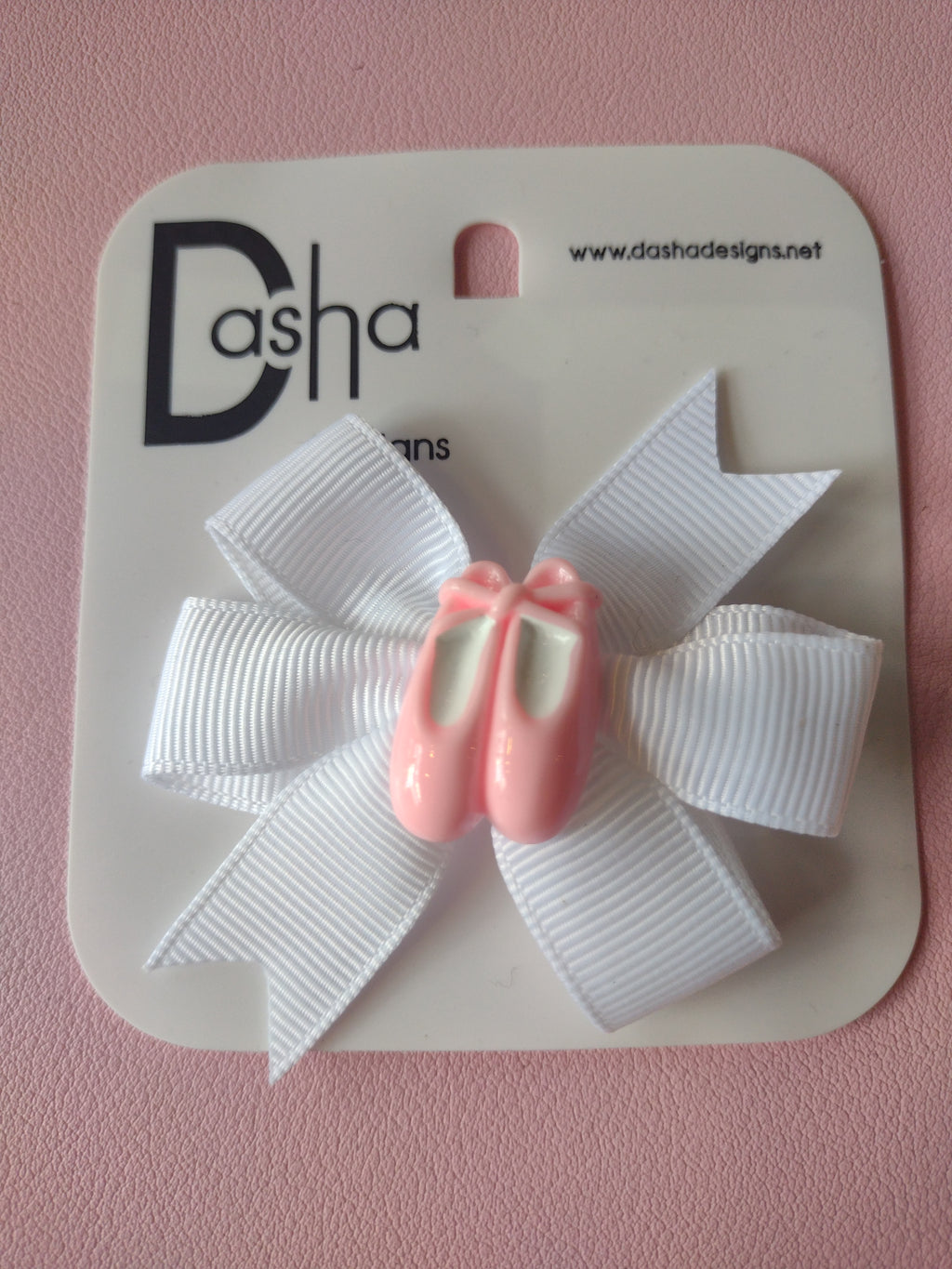 Dasha Pinwheel Hair Bow with Ballet Slippers 3915