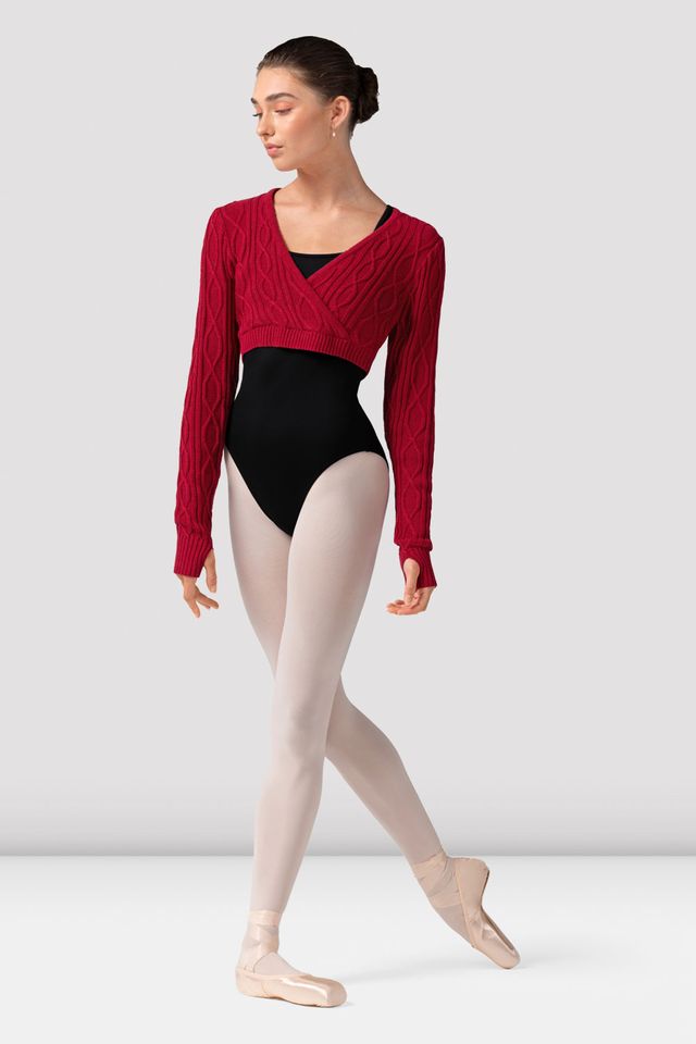 Bloch Ladies Atiyah Long Sleeve Wrap Warm-Up Sweater Z30012