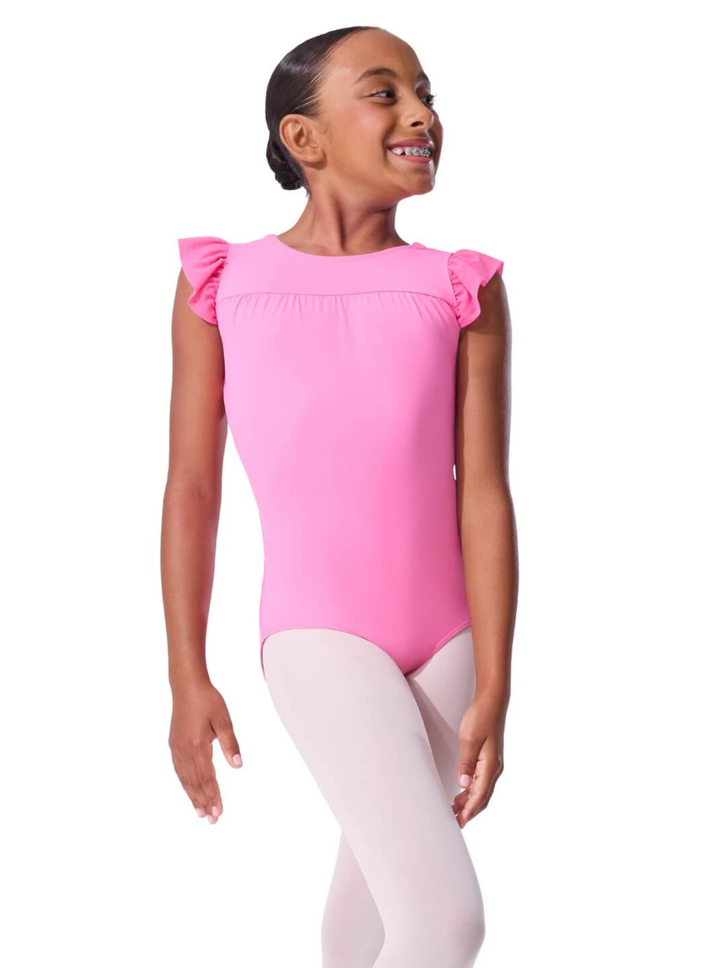 Capezio Girls' Sheer Ruffles Leotard CB103C