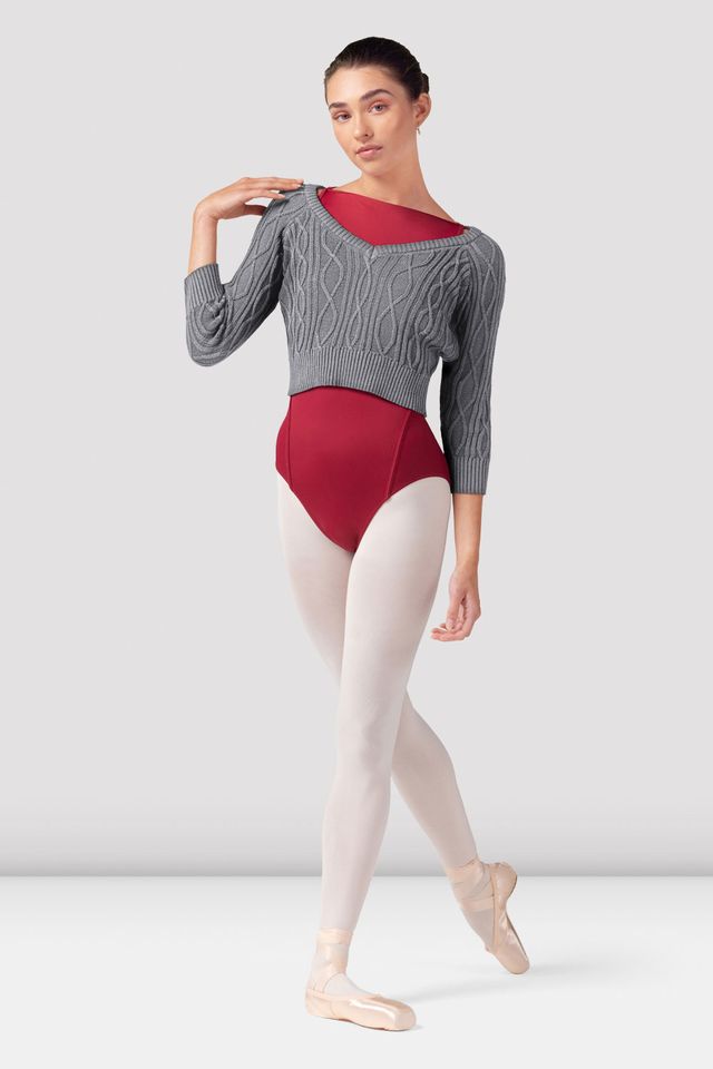 Bloch Ladies Bianca 3/4 Sleeve Warm-Up Sweater Z30013