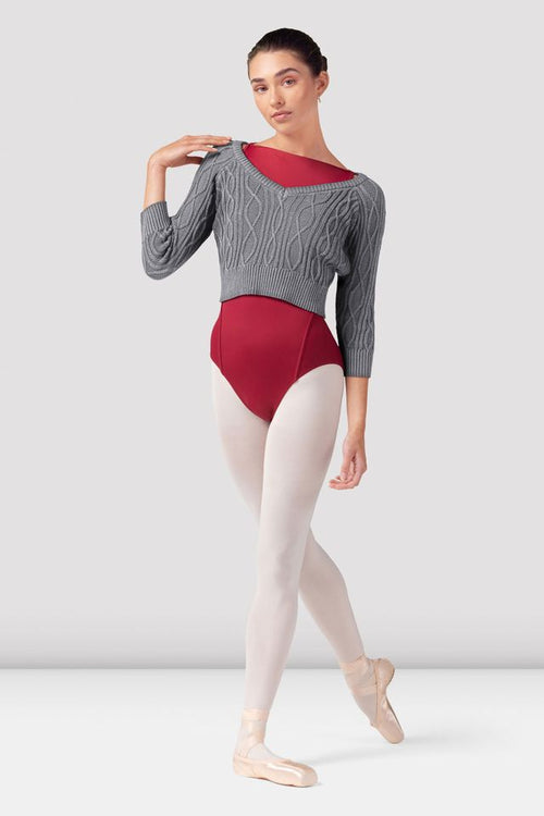 Bloch Ladies Bianca 3/4 Sleeve Warm-Up Sweater Z30013
