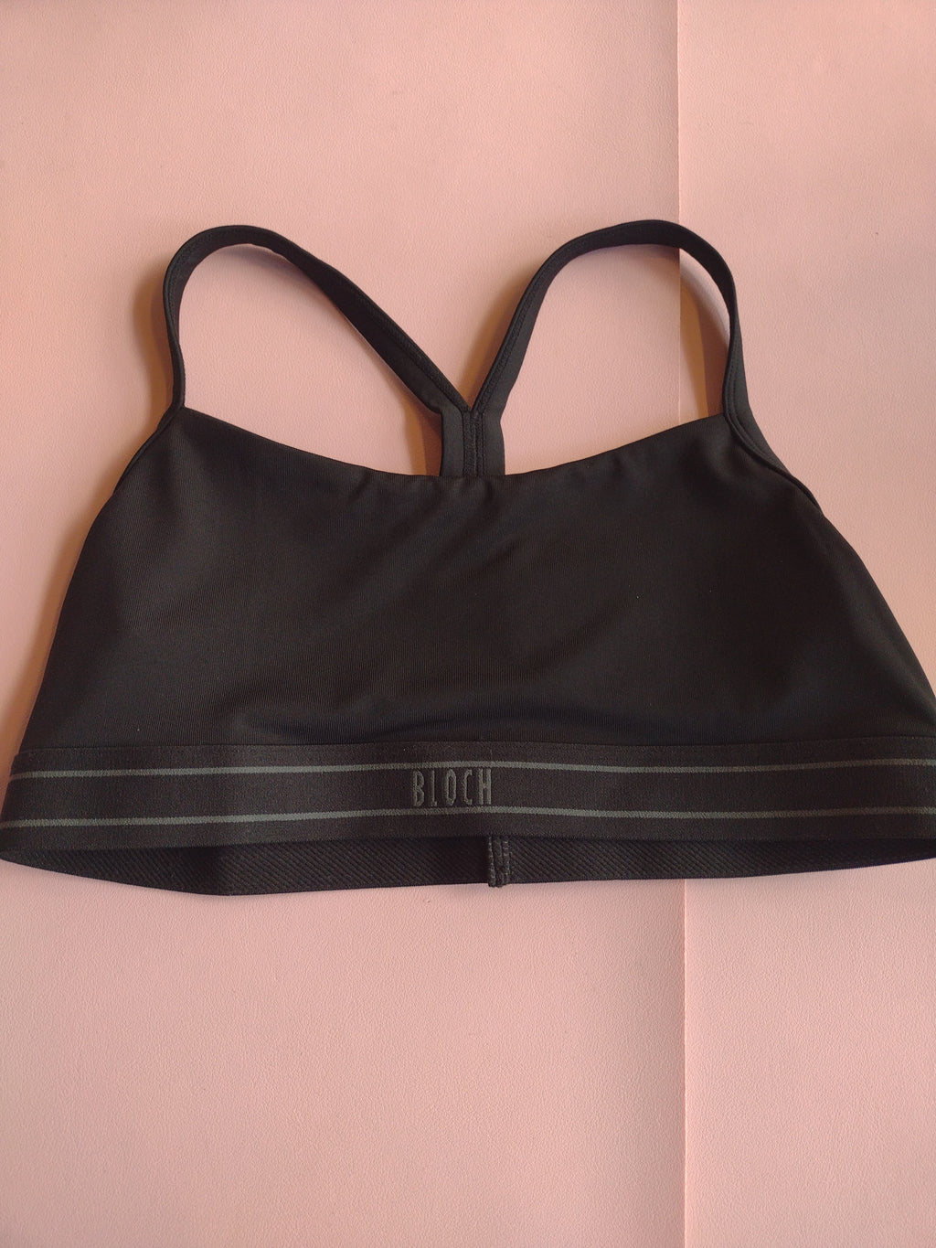 Bloch Girls' Logo Elastic Back Strap Crop Top CZ30006