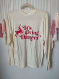 Covet Dance It's Giving Dancer Long Sleeve Christmas T-shirt