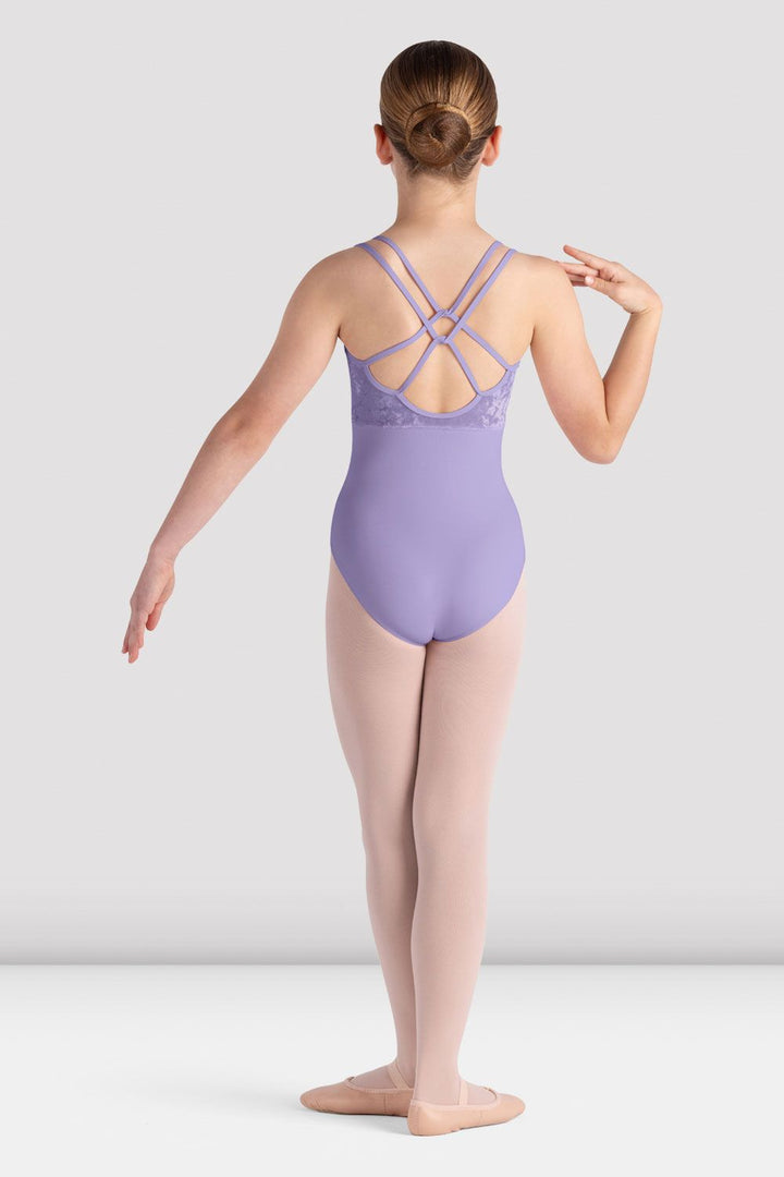 Bloch Girls Evie Scoop Neck Double Strap Velvet Leotard CL5277