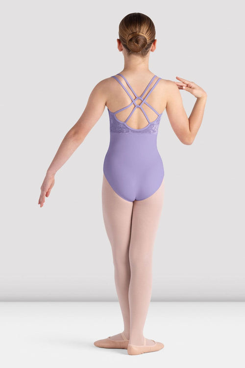 Bloch Girls Evie Scoop Neck Double Strap Velvet Leotard CL5277