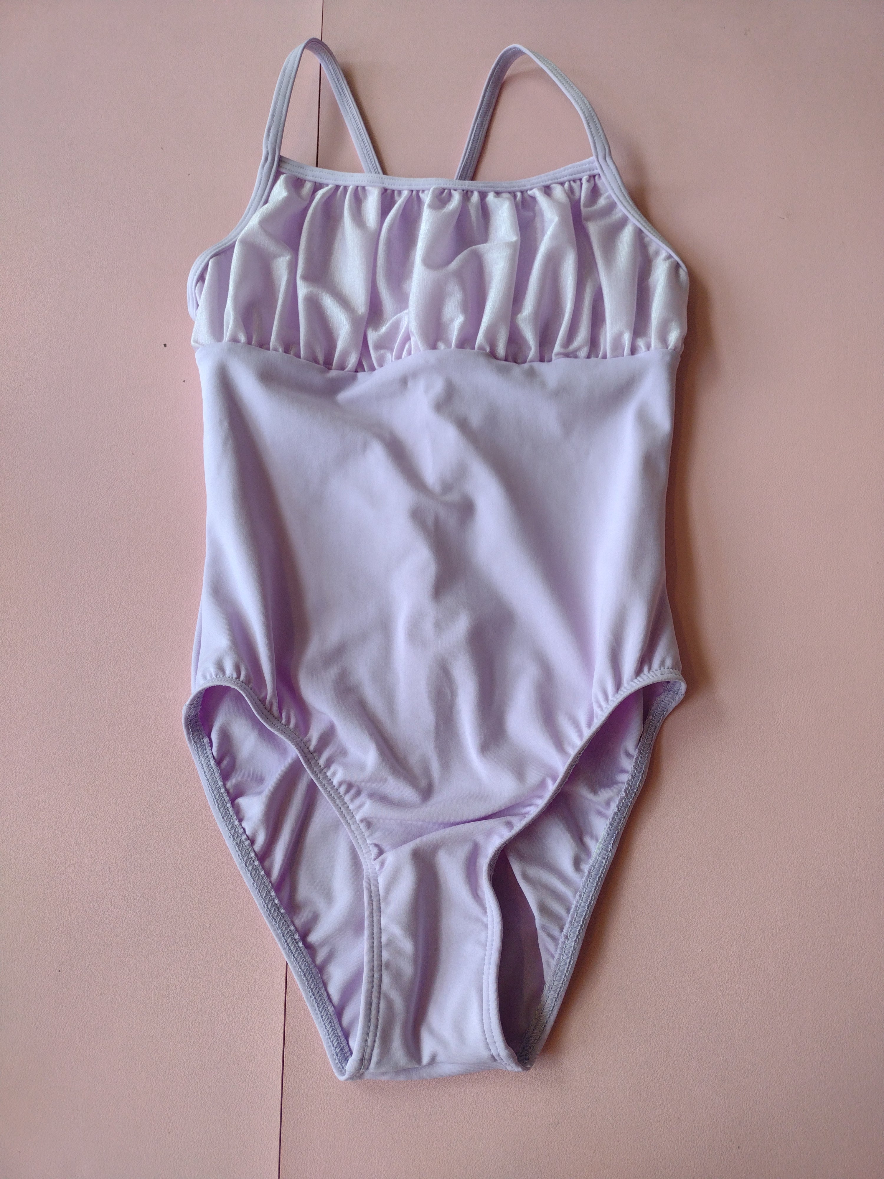 Energetiks Girls Emily Crystal Ruched Camisole Leotard