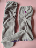 Russian Pointe Fleece Booties Grey Size L