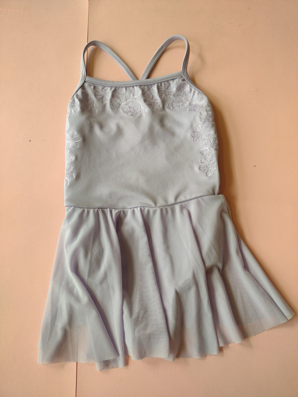 Bloch Girls Embroidered Detail Mesh Skirt Camisole Leotard CL70003