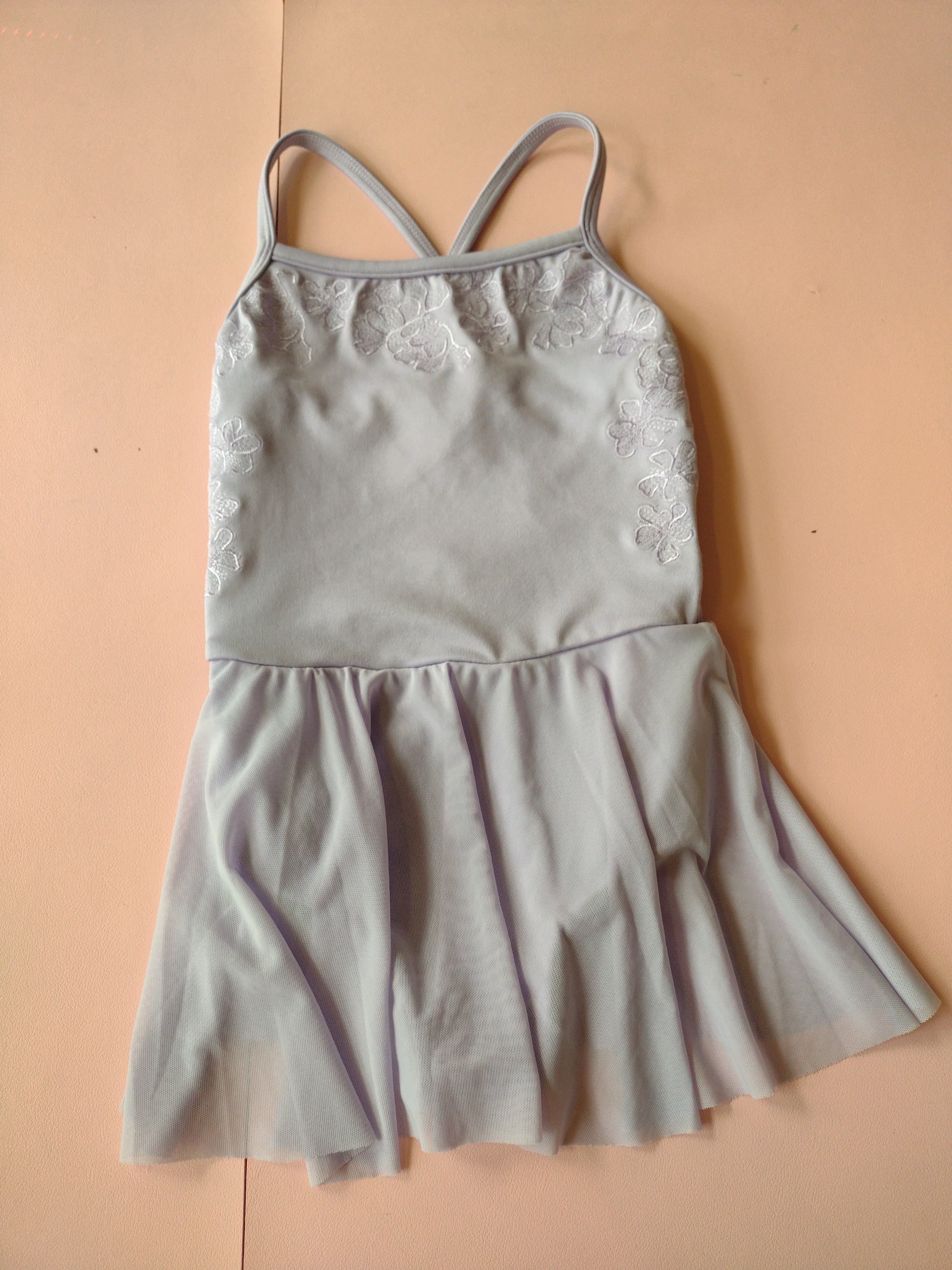 Bloch Girls Embroidered Detail Mesh Skirt Camisole Leotard CL70003