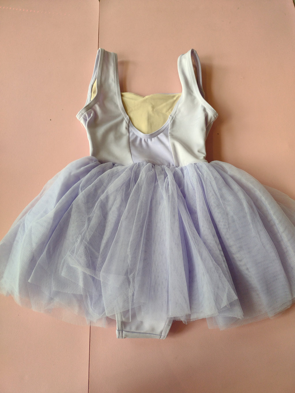 Capezio Girls Jardin Dress Floral Overlay Tank Leotard with Skirt