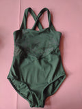 Bloch Girls Camo Print Wide Strap Tank Leotard