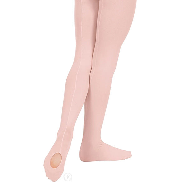 Eurotard Euroskins Girls' Convertible Mesh Back Seam Tights 219C