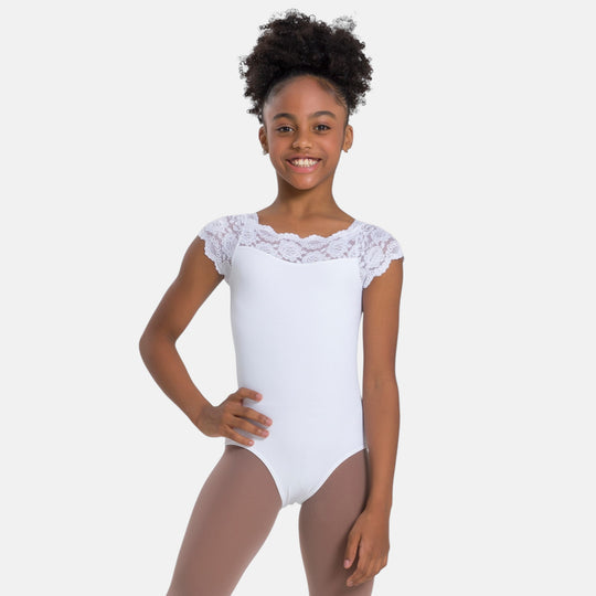 So Danca Tilly SL17 Lace Cap Sleeve Leotard