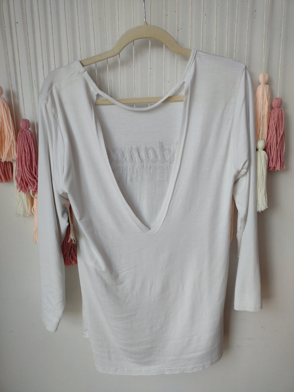 So Danca Dance Long Sleeve Shirt with Cut-Out Back RDE-2342NB
