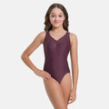 So Danca Sia Girls' Pinch Front Keyhole Back Mesh Tank Leotard BY69C