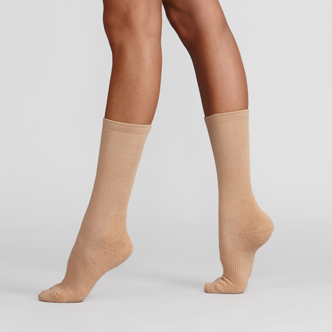 Silky Dance Enhanced Performance Dance Socks with Silicon Grips