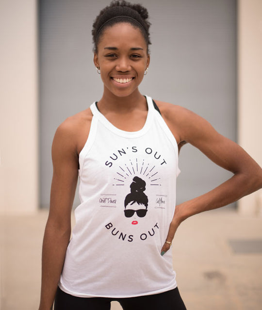 Covet Dance Sun's Out Buns Out Tank Top