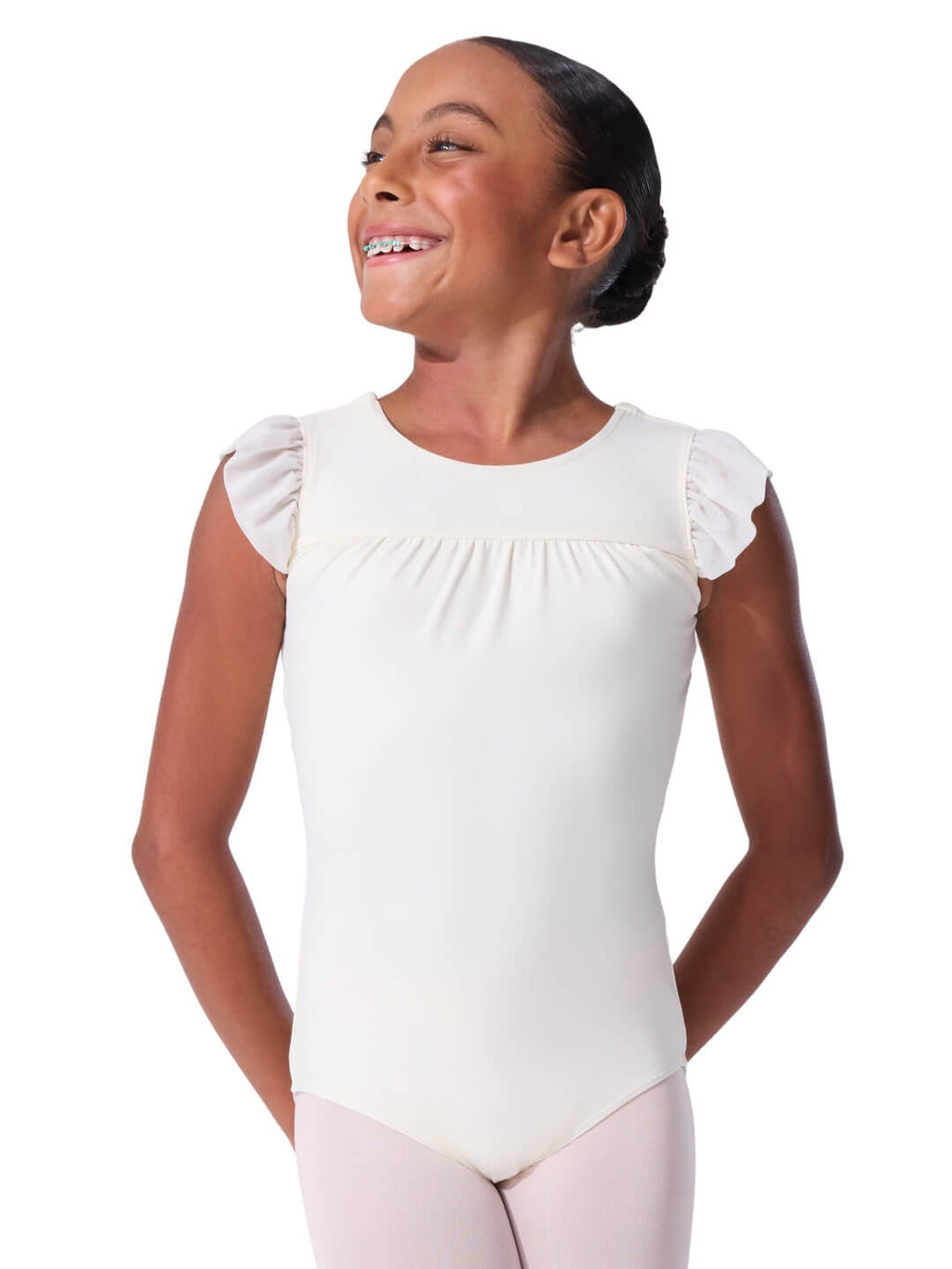 Capezio Girls' Sheer Ruffles Leotard CB103C
