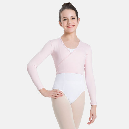 So Danca Vivara Girls' Mock Wrap Top