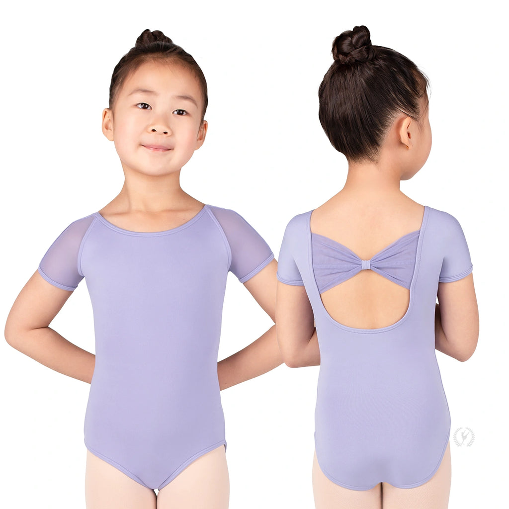 Eurotard Child Silhouette Mesh Cap Sleeve Bow Back Leotard 4141